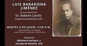 Conferencia sobre "Luis Barahona Jiménez"