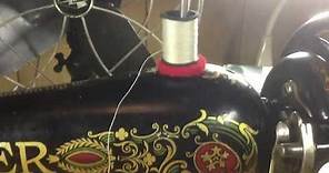 The Singer 66 lock-stitch sewing machine and how to use it.