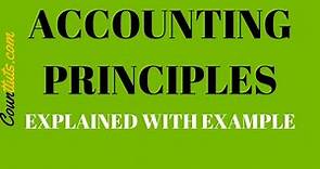 Accounting Principles | Explained with Examples