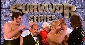 WWF Survivor Series 1988 - Team Andre Interview