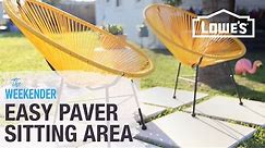 Easy Paver Sitting Area