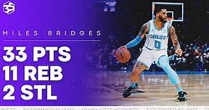 Miles Bridges with 33 PTS Double-Double vs WAS | 11/22/2023