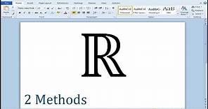 How to type set of real numbers symbol in Word