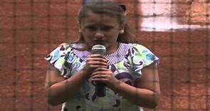 Macy Miles Sings National Anthem