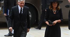 Carole and Michael Middleton arrive for Queen Elizabeth's funeral