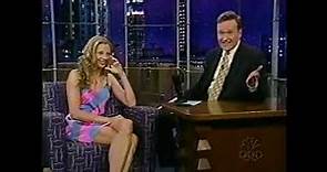 Mira Sorvino on Late Night August 17, 2001