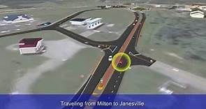 I-39/90 and WIS 59 interchange animation