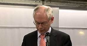 Herman Van Rompuy meets the press