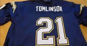 Ladanian Tomlinson Chargers Navy Jersey Unboxing