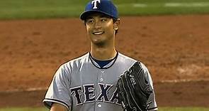 Darvish takes perfect game into the ninth