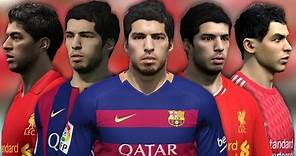 Suarez from FIFA 07 to 16 (Face Rotation and Stats)