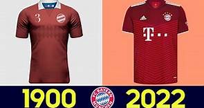 The Evolution of Bayern Munich Football Kit 2021-22 | All Bayern Munich Football Jerseys in History