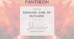 Edmund, Earl of Rutland Biography - English nobleman