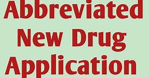 Abbreviated New drug application|ANDA|pharmaceutical regulatory science|unit2|Sem 8 #ANDA