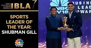 Indian Cricketer Shubman Gill Wins The Sports Leader Of The Year Award At IBLA 2023 | IBLA