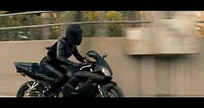 Actress Ayisha Issa in Motorcycle Gear