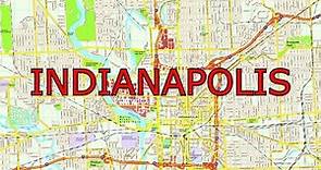 map of Indianapolis Indiana