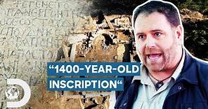 Josh Gates Uncovers A Significant Biblical Mosaic Inscription | Expedition Unknown