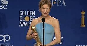 Renée Zellweger - Full Backstage Speech at the Golden Globes 2020
