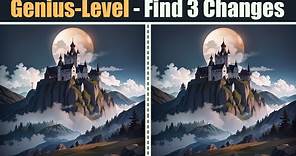 Spot The Difference : Genius-Level - Find 3 Changes | Find The Difference #65