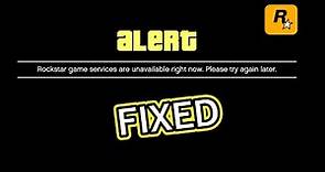 How to Fix Rockstar game services are unavailable right now in GTA 5 | 2023