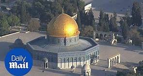 Stunning views of Jerusalem's iconic Dome of the Rock (related) - Daily Mail