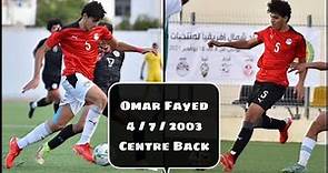 Omar Fayed Centre Back of Egyptian National team 2003