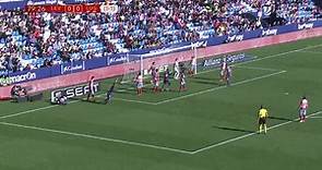 Gol de Coke Andújar (1-0) en el Levante 2-0 Lugo