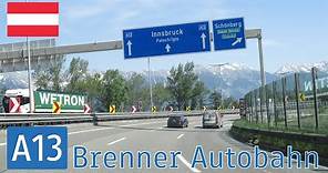 Austria: A13 Brenner Autobahn