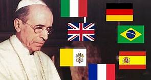 Pope Pius XII Speaking 7 Languages