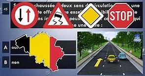 2024 examen théorique permis de conduire Belgique ✅ code de la route Belge test 3