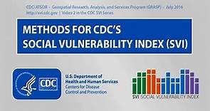 Methods for CDC’s Social Vulnerability Index (SVI)