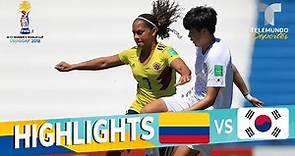 Colombia vs. República de Corea: 1-1 Goals & Highlights | Mundial Femenina Sub-17 | Telemundo