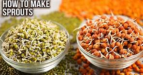 How To Make Sprouts | 2 Ways of Sprouting | Sprouts Storage Ideas | Complete Sprout Guide | Ruchi