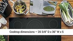 GE 36 Inch Smooth Top Electric Cooktop 5 Radiant Elements, Center Tri Ring Burner, Digital Review