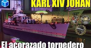 World Of warships Español: Karl XIV Johan, el acorazado torpedero