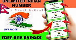 How To Get Free Indian Phone Numbers For OTP In Nepali || Get Free Indian Numbers[paytm in Nepal]