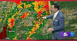 Tornado warnings in Arkansas