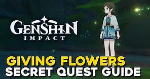 Genshin Impact Giving Flowers Secret World Quest Guide