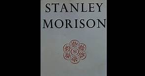 Stanley Morison: Master of Modern Typography. with Nicolas Barker