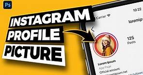 How to Create Instagram Profile picture in Photoshop - Version 3