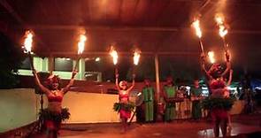 Traditional Fire Chamorro Dancers in Guam.