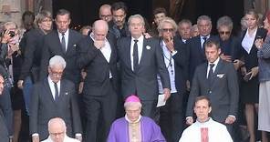 Pascal Desprez, Alain Delon, Johnny Hallyday and more attend Mireille Darc Funeral