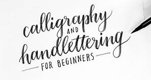 How To: Calligraphy & Hand Lettering for Beginners! Tutorial + Tips!