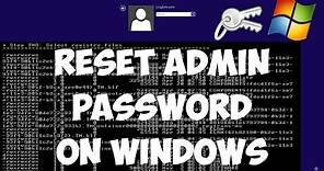 Reset Administrator password on Windows with Offline NT Password