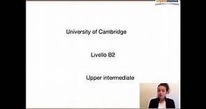 Certificato di inglese livello B2 - First certificate di Cambridge