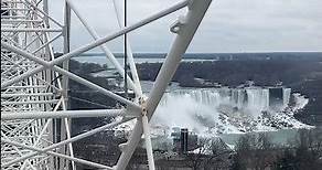 Riding the Skywheel in Niagara Falls #niagarafalls #cliftonhill #skywheel