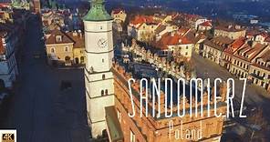 🇵🇱 4K drone video of Sandomierz, Poland.