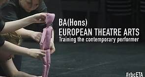European Theatre Arts (Training the Contemporary Performer) BA (Hons)