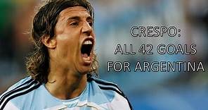 Hernán Crespo: All goals for Argentina! / Todos los goles de Crespo con la selección Argentina